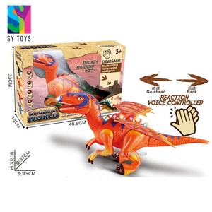 SY Intelligence Electric RC Animals Set Sound Control Toy Dinosaurs for Kids Plastic Window Box Snake in the Charger Game <strong>Age</strong> 3+ - Product Image 1