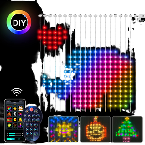 All'ingrosso fai da te natale luci Led stringa ABS RoHS LED luci della stringa impermeabile luci della tenda con PVC corpi lampada IP44 valutato