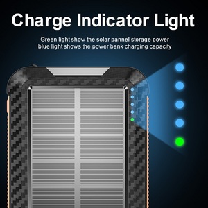 Wholesale Solar Power Bank Wireless <strong>Charger</strong> 10000mAh Built in 3 Cables Fast Charging for <strong>All</strong> Mobile Devices with Flashlights - Product Image 3