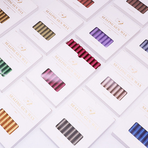 Tự dính sáp con dấu keo Súng sáp tem gói 10 gậy hộp tự làm đám cưới mời dễ thương dập - Product Image 5