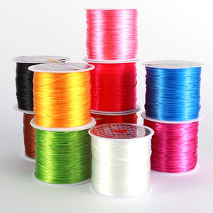 Cuerda de cristal plana para hacer pulseras, hilo de cuentas, material hecho a mano, elástico, resistente al desgaste, 50 unidades - Product Image 3