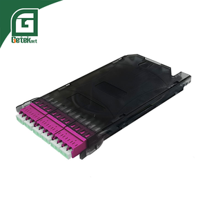 GETEKnet OM4 12 Fiber LC/UPC <strong>Type</strong> Optical Fiber Cassette Unit for ODF Fiber Cord <strong>Patch</strong> <strong>Panel</strong> - Product Image 1