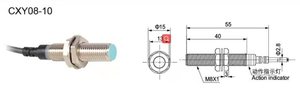 Sensor de proximidad inductivo capacitivo impermeable CNTD tipo IP67, interruptor de lengüeta magnético, medidor de agua, tecnología resistiva - Product Image 4