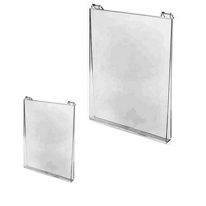 <strong>Custom</strong> Hanging Type Clear Acrylic Shirt <strong>Frame</strong> for Gridwall Top Insert Acrylic Gridwall T-Shirt <strong>Display</strong> Holder Rack - Product Image 5