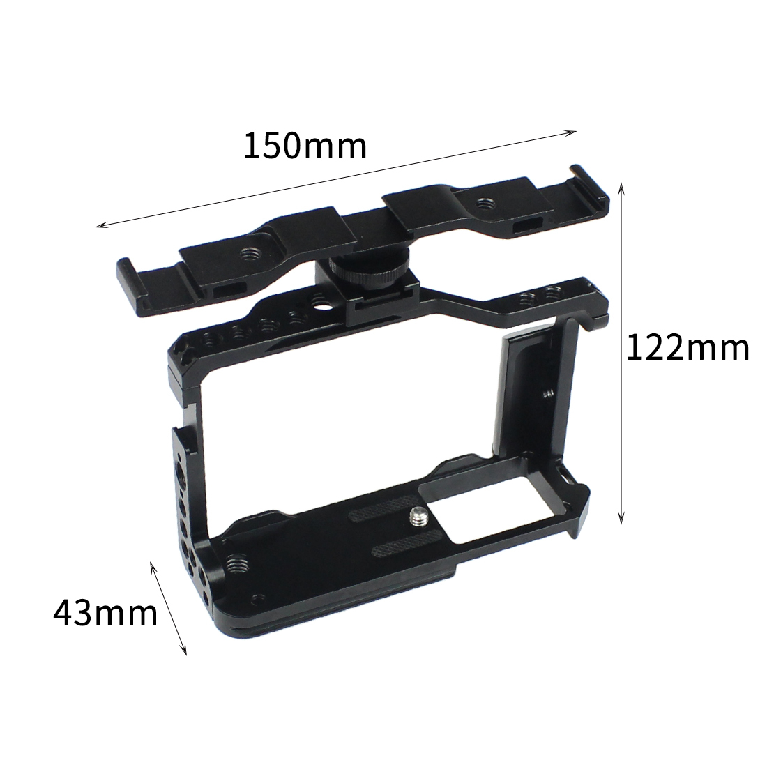 Cage with light bracket Black