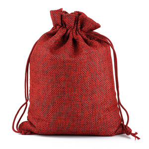 13x18cm Jute Burlap Drawstring Pouch Christmas Candy Gift Dust <strong>Bag</strong> with Drawstring for Storage and Organization with <strong>Low</strong> <strong>MOQ</strong> - Product Image 4