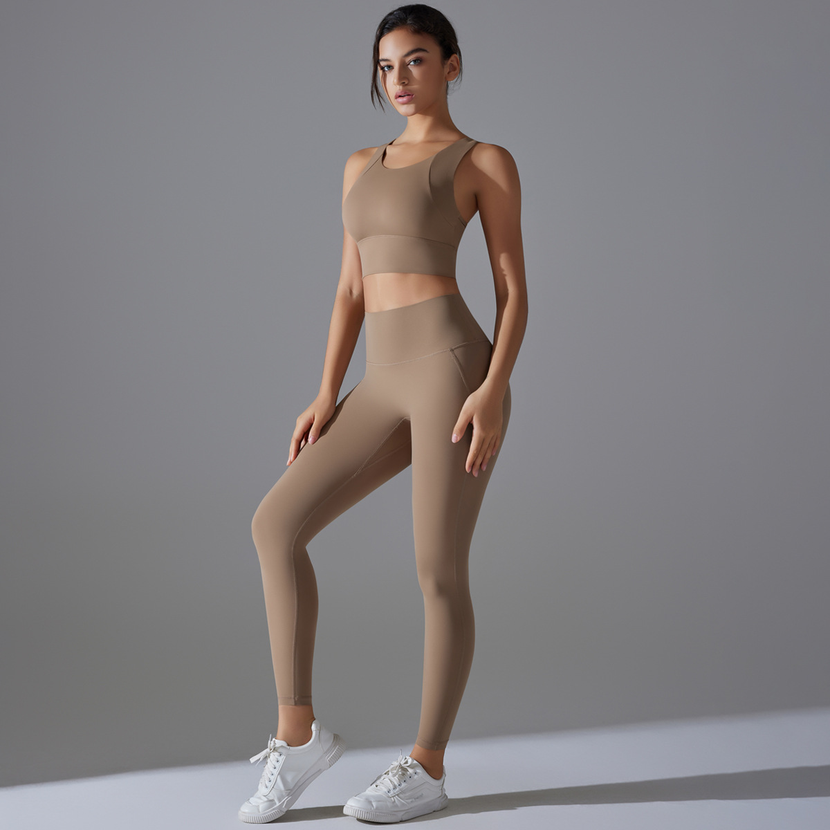 brown yoga sets
