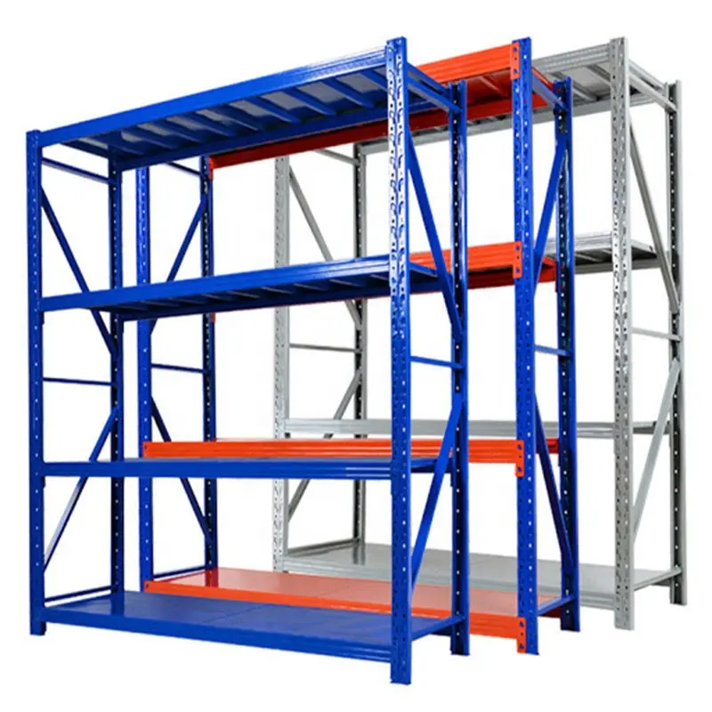 Prateleiras De Armazenamento & Unidades Dever Médio Ajustável Garagem Warehouse Steel Shelf Shelving Unit