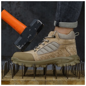 Верх из микрофибры из свиной кожи, стальной носок, кевларовая подошва, резиновая подошва, сверхпрочная защитная обувь - Product Image 2