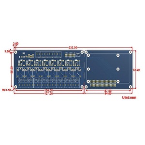 Módulo de relé de 8 canales para Raspberry Pi, placa de relé de potencia de 8 canales compatible con Raspberry Pi 3 Modelo B + B