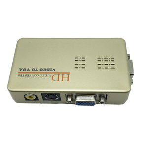 Adaptador de video por componentes a VGA con caja convertidora de monitor LCD a color Características Pantalla de salida AV