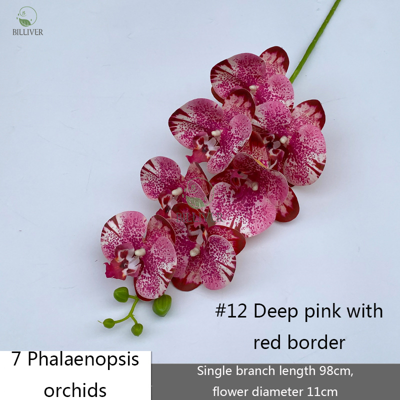 7-Head # 12 Red Stripe Edge Deep Pink Dots