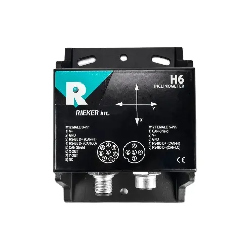 Inclinómetro Digital configurable de alta precisión Rieker H6 Sensor digital electrónico de doble eje RS232/485/TTL