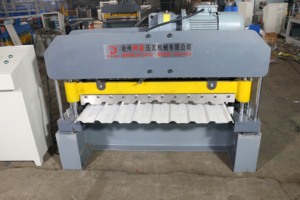 Đầy đủ tự động cắt điện USA r Bảng điều chỉnh hai lớp nhôm tấm lợp Máy làm cuộn hình thành giá máy - Product Image 4