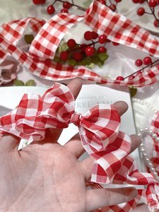 Lazo de satén rojo preatado personalizado al por mayor, lazo elástico con lazo elástico para embalaje de caja de regalo - Product Image 4
