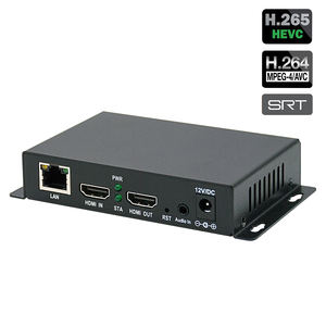 ライブストリーミング用H.265 H.264 SRTエンコーダ1080P30FPS HDMI to IPビデオエンコーダ - Product Image 1