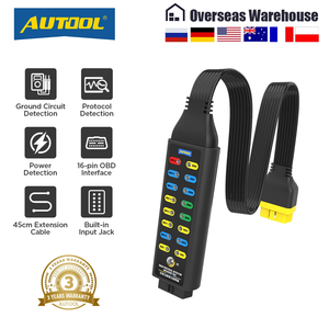 AUTOOL OBD2 rilevatore di protocollo diagnostico automobilistico BreakOut Box Tester OBDII strumento di scansione diagnostica assistente può testare guasto della scatola - Product Image 2