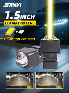 M5-1 54w 52w Mini projektör Lens Bi Led matris Lens modülü Led ışık 1.5 inç Led projektör Lens farlar - Product Image 3