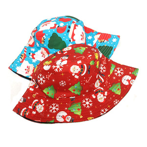 Châu Âu và Mỹ mới Santa Claus Snowman Snowflake <span class=keywords><strong>Fisher</strong></span> hat giáng sinh xô hat - Product Image 4