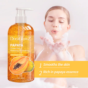 เจลอาบน้ำมะละกอเพิ่มความสดชื่นวิตามินซีให้ความชุ่มชื่นผลิตภัณฑ์ล้างหน้าร่างกายฉลากตามสั่ง - Product Image 3