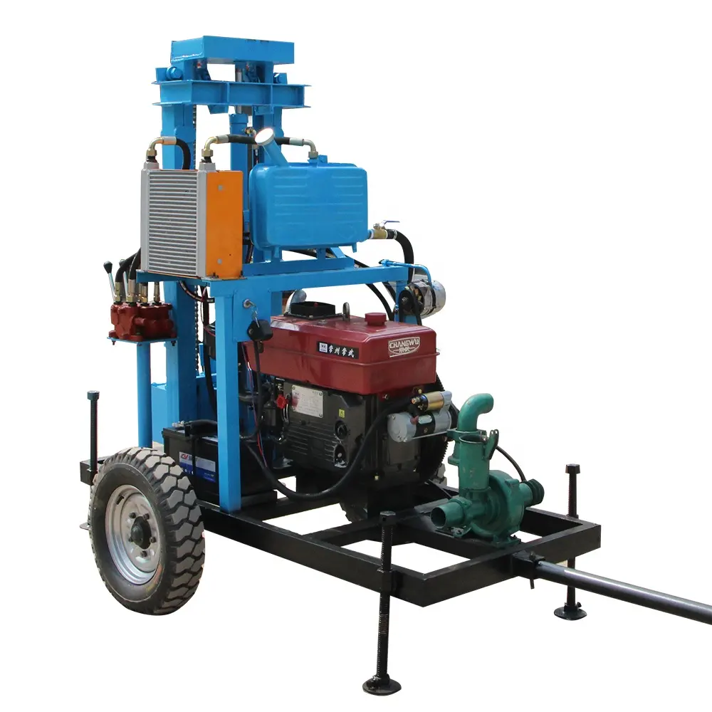 China Mini Wasser brunnen bohrmaschine für Rotations bohrungen günstigen Preis zum Verkauf