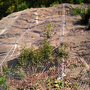 3*25m/resistenza al rollio e sicurezza rete di caduta di roccia protezione passiva rete metallica in acciaio uso per pendenza e protezione delle risorse - Product Image 1
