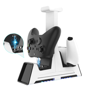 Ps4 Switch pro controller şarj istasyonu için Ps5 için Xbox serisi S X için kulaklık ile şarj standı şarj doku - Product Image 2