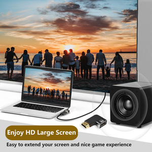 Spina HDMI 2.1 ad alta definizione 8K maschio a FemaleAdapter supporto ad angolo retto larghezza di banda 48Gbps - Product Image 6