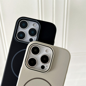 เคสโทรศัพท์แม่เหล็กไร้สายยอดนิยมแบบเรียบง่ายสำหรับ Apple 16PROMAX IPhone15plus กันกระแทก14แฟชั่น13 TPU 12 11 - Product Image 6