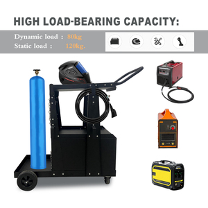 JH-Mech Mobile Welding Machine <strong>Trolley</strong> with Swivel Wheels 3-Tier Service Weld Cart with Lock Welding <strong>Trolley</strong> - Product Image 3