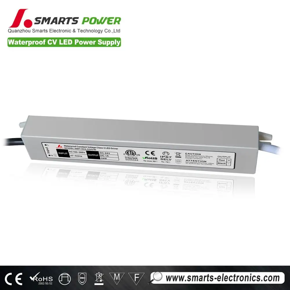 SMARTS IP67 निविड़ अंधकार एलईडी ड्राइवर 12W 15W 18W 24W 30W 36W 40W