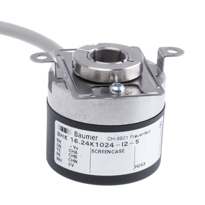 BHK 16.24K.1024-I2-5 Baumer incremental <strong>encoder</strong> pulse ppr optical hollow shaft flange mount 10-30 <strong>V</strong> DC hollow shaft <strong>encoder</strong> - Product Image 1