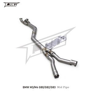 BMW M3/M4 G80/G8X 3.0T 2021-2023用ファクトリーアウトレットExhasutシングルミッドパイプ拡張ブレース付きステンレス鋼304排気管 - Product Image 3