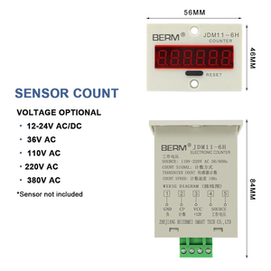 Contador electrónico de alta precisión, contador de 6 dígitos, JDM11-6H con sensor de memoria apagado, contador digital - Product Image 4