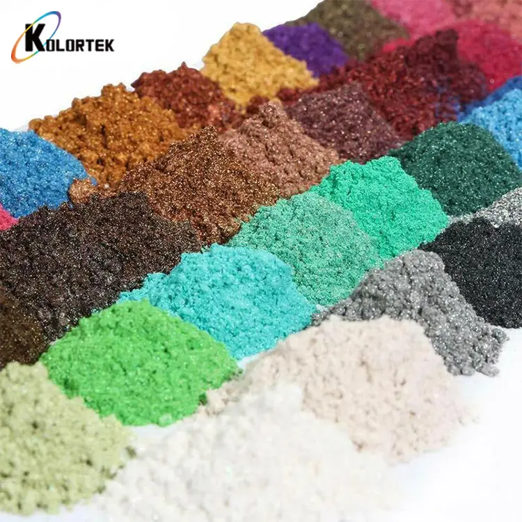 Kolortek Set Pigment 25/30 Colors Pearl Luster Mica Pearlescent Shimmer Powder Resin Pigment for Resin Crafts Handmade