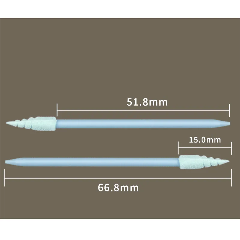 CM-FS751 Spiral Pointed foam cleaning tip OEM injection molding machine cleaning swabs
