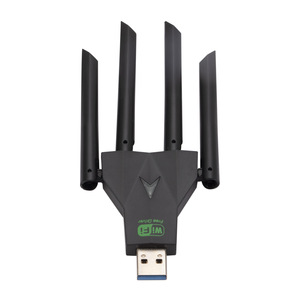 Tarjeta de red inalámbrica 5G Gigabit controlador de banda dual computadora gratuita receptor WiFi USB tarjeta de red inalámbrica de 1300Mbps - Product Image 5
