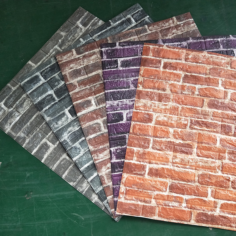 Multiple color-brick pattern style