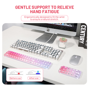 Personalizado PC DIY TPU película teclado numérico teclado alfombrilla de ratón transparente de silicona Gaming alfombrilla de ratón con reposamuñecas para el hogar Oficina - Product Image 2