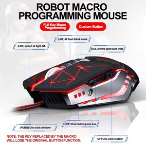 2024 nuovo modello V7 Gaming LED Light 7D Mouse 6400DPI supporta la programmazione Macro Mouse cablato per Computer PC Gamer Mouse - Product Image 2