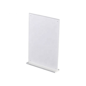 A4 Kích Thước T Hình Dạng Từ Giá Rẻ Acrylic Hiển Thị Bảng Thẻ, Acrylic Giữ Dấu Hiệu, Máy Tính Để Bàn Menu Hiển Thị Đứng - Product Image 3