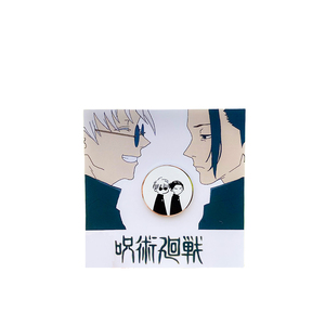 Không Có Moq Sản Xuất Tùy Chỉnh Phim Hoạt Hình Thiết Kế Demon Slayer Jujutsu Kaisen Cứng Men Pin In Hot Bán Kính Màu Kim Loại Thủ Công Mỹ Nghệ - Product Image 3