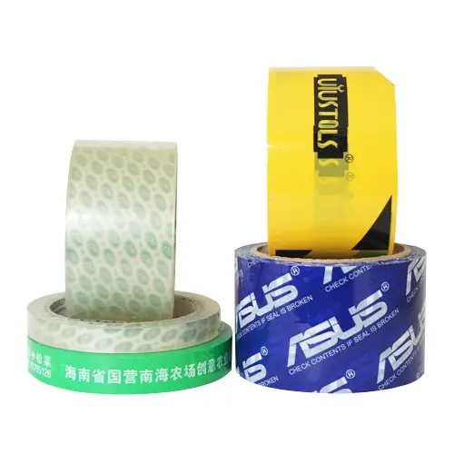 Envelop Afdichting Tape Kleurrijke Non-Bederfelijke Veiligheid Pvc Gedrukt Verpakking Tape China Met Bedrijfslogo 2X100 Voor sterke Kleverige