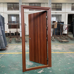 Techtop ประตูโลหะรักษาความปลอดภัยเหล็กดีไซน์เรียบง่ายกันขโมยสำเร็จรูปสำหรับการตกแต่งภายในสไตล์โมเดิร์นสำหรับห้องนอนอพาร์ตเมนต์
