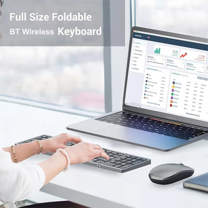 <strong>Custom</strong> Portable Three-Channel Folding Business <strong>Keyboard</strong> Wireless BT USB TYPE-C Rechargeable New Digital Office Equipment - Product Image 3