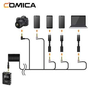 Cosmartphone BoomX-D 2.4G akıllı telefon, bilgisayar ve kamera için çift kanallı yerleşik kayıt kablosuz mikrofon - Product Image 4
