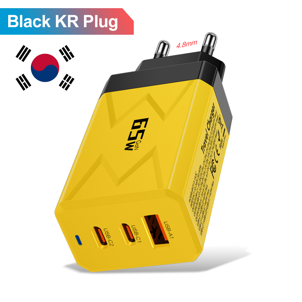 enchufe kr amarillo