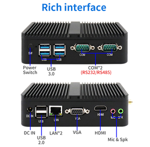 安価なコンピューターJ4005J4105 DDR4 32GB RAMファンレスウィンドウ10ミニPC Linuxシステム - Product Image 4
