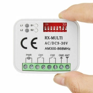 Ricevitore remoto per cancello da Garage a 2 canali ricevitore RX MULTI AC/DC 9-30V per trasmettitore di controllo del cancello di comando della porta del Garage 300-900MHZ - Product Image 1