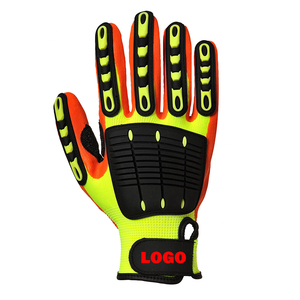 EN388 4544 Nitrile Coated Safety Work Cut Resistant Level 5 TPR Impact Protection <strong>Gloves</strong> with Reinforced Crotch - Product Image 5